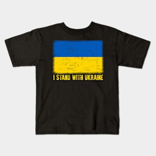 I stand with Ukraine Kids T-Shirt